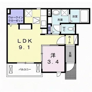 will lifeA棟【1階】の間取り