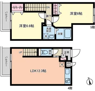 オルティス新中野の間取り