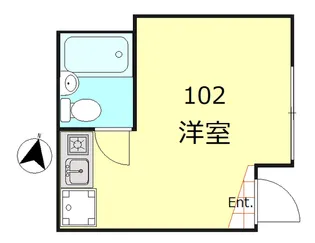 アーバンフラット要町【1階】の間取り
