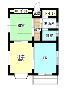 第1アパート【2階】の間取り
