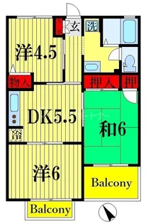 メゾンアサヒ【1階】の間取り