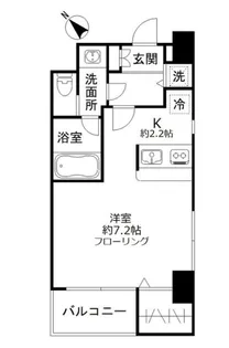 Blossom Tsukuda【2階】の間取り