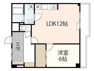 カルチェ・ヴェールE棟【9階】の間取り