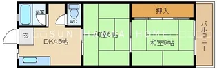 近栄コーポ【3階】の間取り