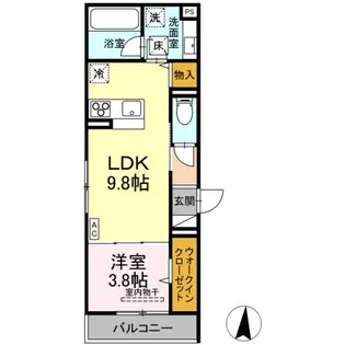 D-residence吉津【1階】の間取り