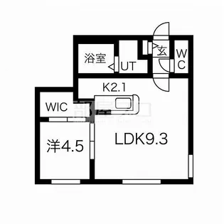 リヒトラーレ円山【3階】の間取り