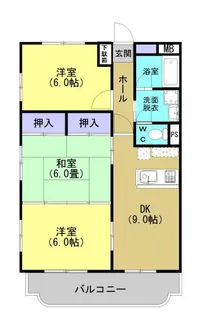 パサージュ伊敷【3階】の間取り