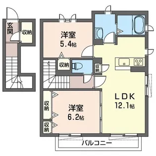 カーサアリエッタ【SHM】【2階】の間取り