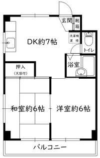 由井ビル【2階】の間取り