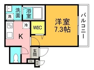 フジパレス西宮鳴尾VI番館【3階】の間取り