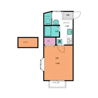 イマージュ八乙女【2階】の間取り