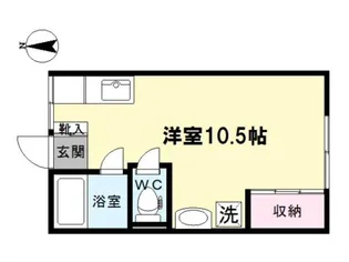シティハイムヴィオラ【1階】の間取り