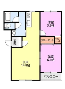 ピュアライフときめき【3階】の間取り