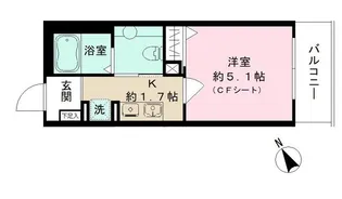 クラージェ津田沼【1階】の間取り