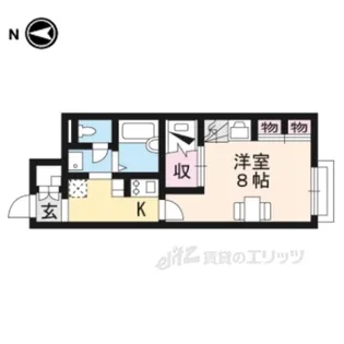レオパレススタジオM日野【1階】の間取り