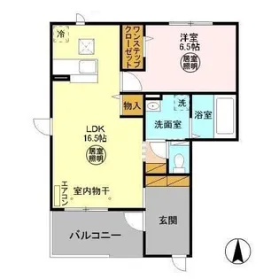 ローター ファーデン【1階】の間取り