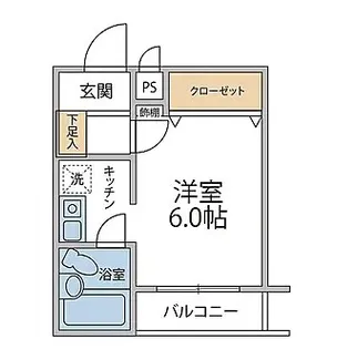 ダイアパレス寺町南【1階】の間取り