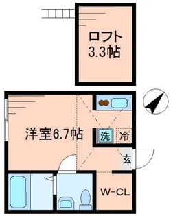 チャーリ―ハウス【2階】の間取り
