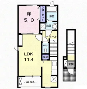 サニーグレイス【2階】の間取り