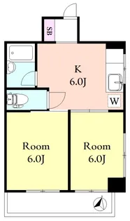 二木マンション【4階】の間取り