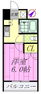 アルカサル浦安【2階】の間取り