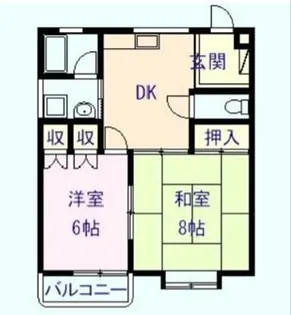 カーサ宮下【2階】の間取り