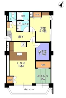 ヴィラ松波【5階】の間取り