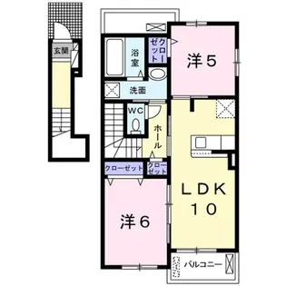 フェリーチェ II【2階】の間取り