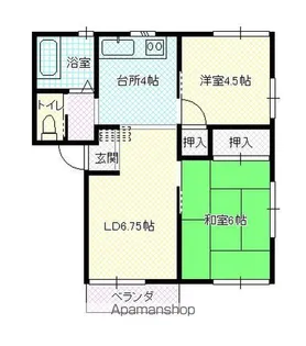 幸ハイツ【1階】の間取り