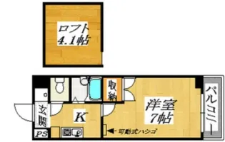 コスモコート大南【4階】の間取り