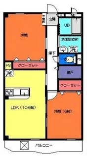 アネックス・緑ヶ丘【2階】の間取り
