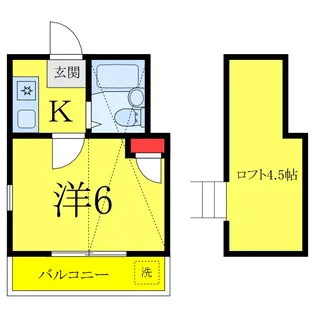 第7小野ハイム【2階】の間取り