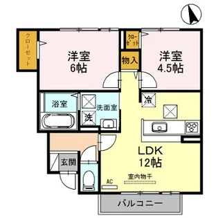 リーオ・コレージュ【1階】の間取り