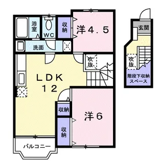 リバーサイドビレジ【2階】の間取り