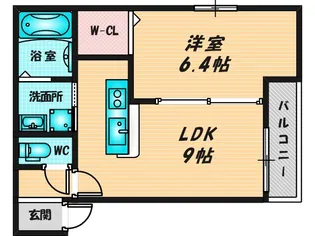 フジパレス吉田ノース【2階】の間取り