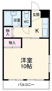 ワタナベプラザII【3階】の間取り