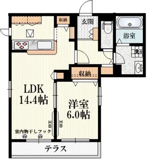 ブロッサム荻窪【1階】の間取り