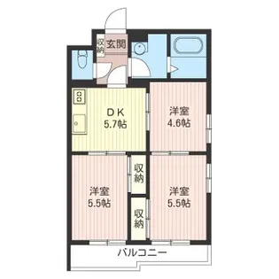 ファインコーポ上石神井【3階】の間取り