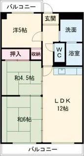 ウィズユー苅安賀【4階】の間取り