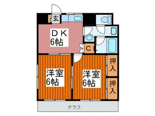 カ-サ青木【1階】の間取り