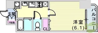 プレサンス神戸プレシャス【2階】の間取り