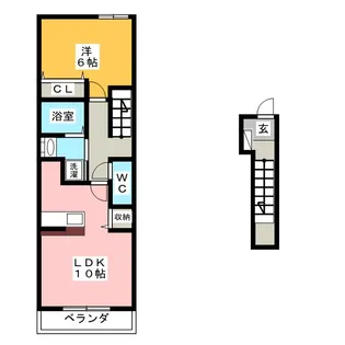 コムフィール【2階】の間取り
