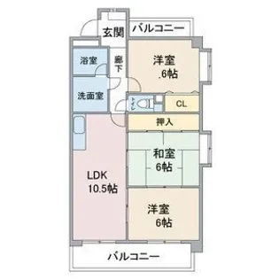マンションサンパレス【2階】の間取り