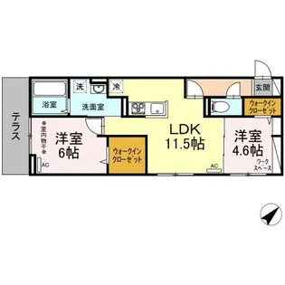 シャトン【2階】の間取り