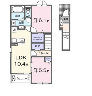 グランドール・ヌール【2階】の間取り