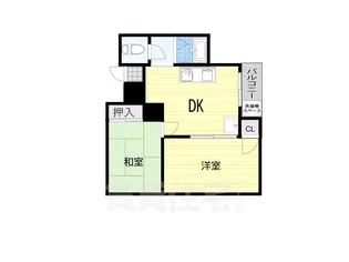 グランドハイツ山之内【1階】の間取り