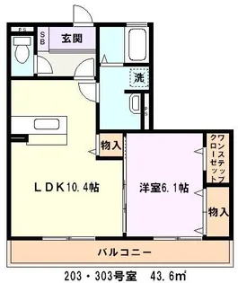 パル エリオット【3階】の間取り