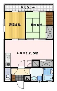 丸二ハイツ【2階】の間取り
