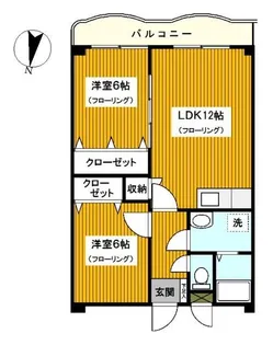 エヌケイパレス【3階】の間取り