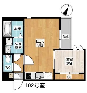 GRANDTIC 春日【1階】の間取り